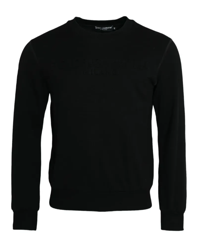 Dolce & Gabbana Pullover mit Logo-Prägung - Schwarz Schwarz