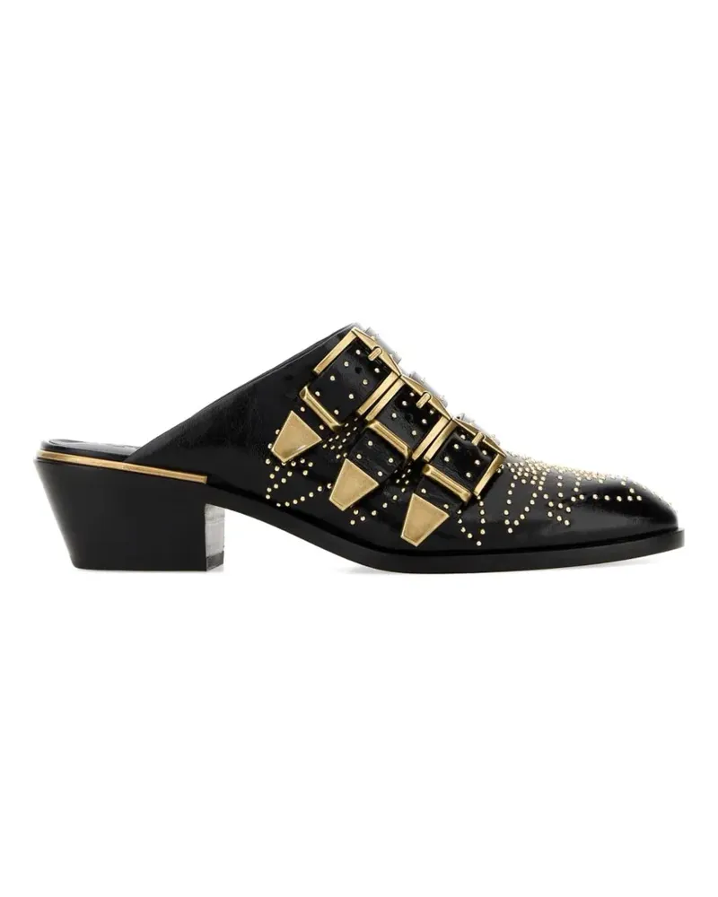 Chloé Susan studded leather mules - Schwarz Schwarz