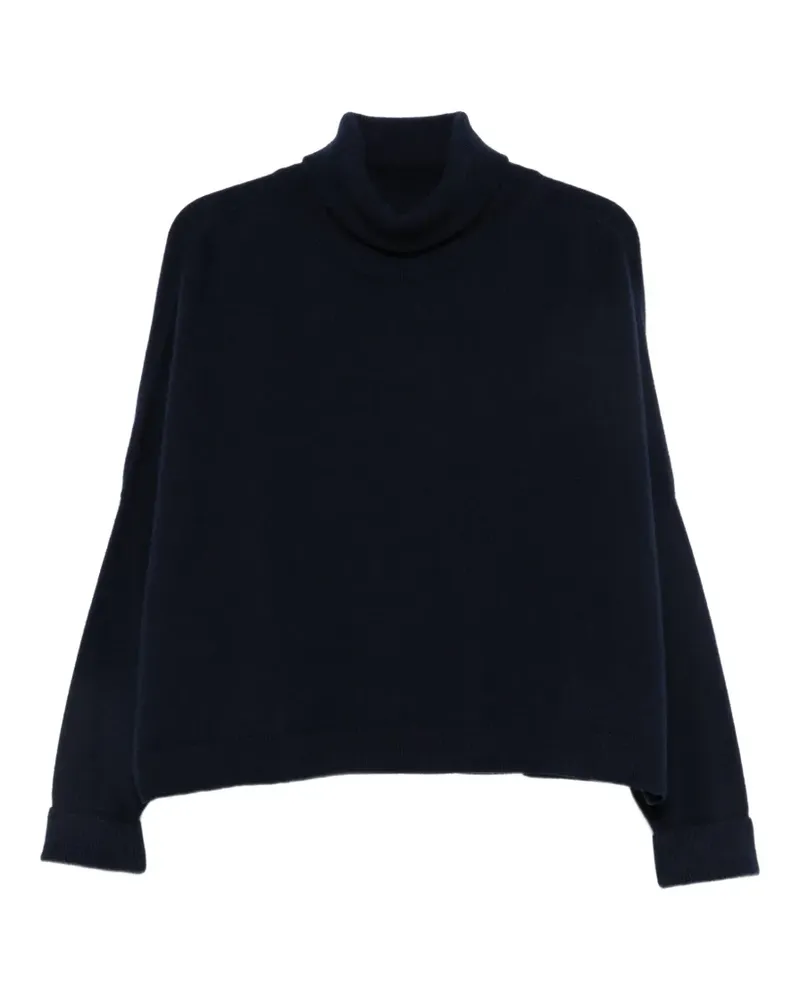 Dušan Gestrickter Rollkragenpullover - Blau Blau