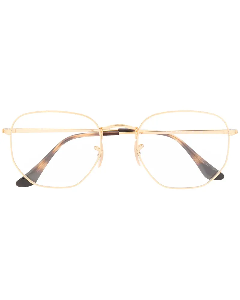 Ray Ban Sonnenbrille mit mattem Finish - Gold Gold