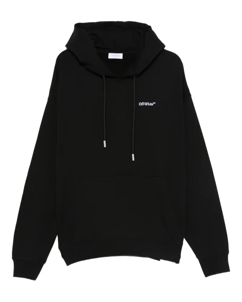 OFF-WHITE Hoodie mit Logo-Stickerei - Schwarz Schwarz