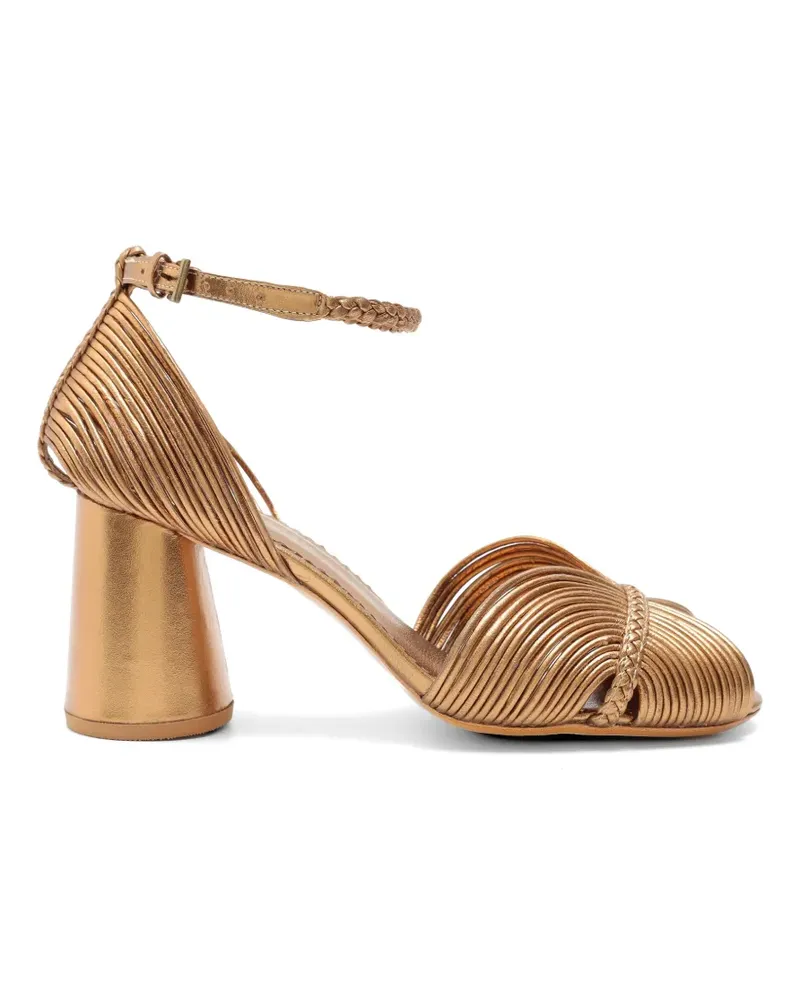 Sarah Chofakian Twiggy metallic sandals - Gold Gold