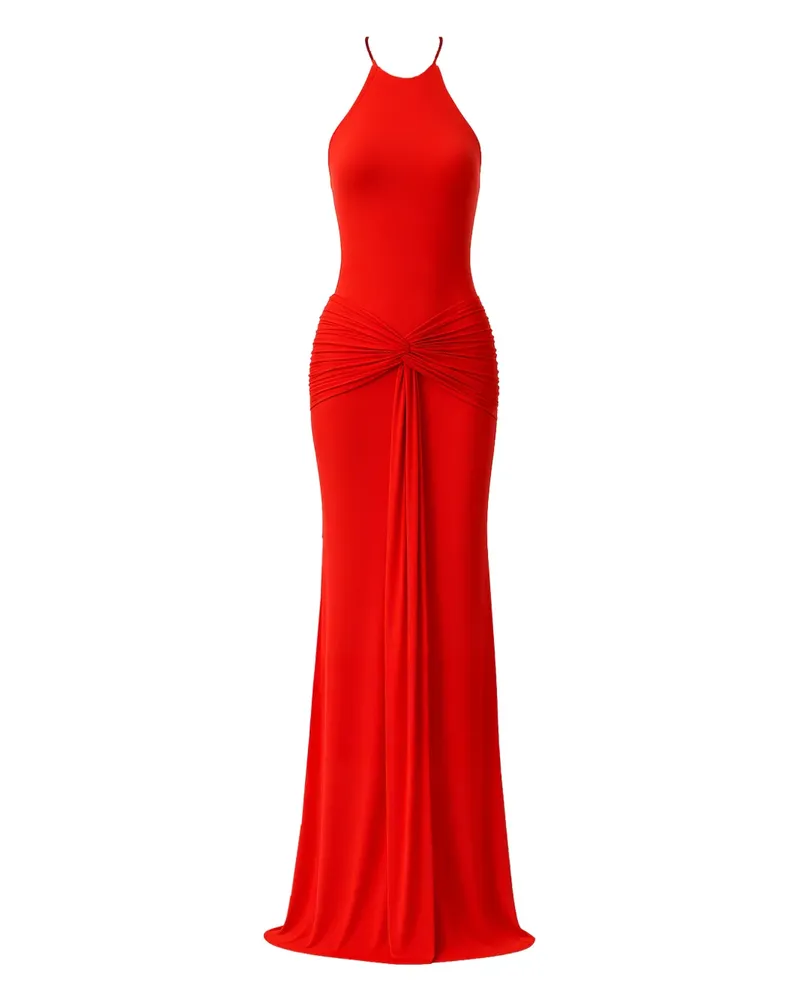 The New Arrivals Ilkyaz Ozel Euphorie Maxikleid mit Knotendetail - Rot Rot