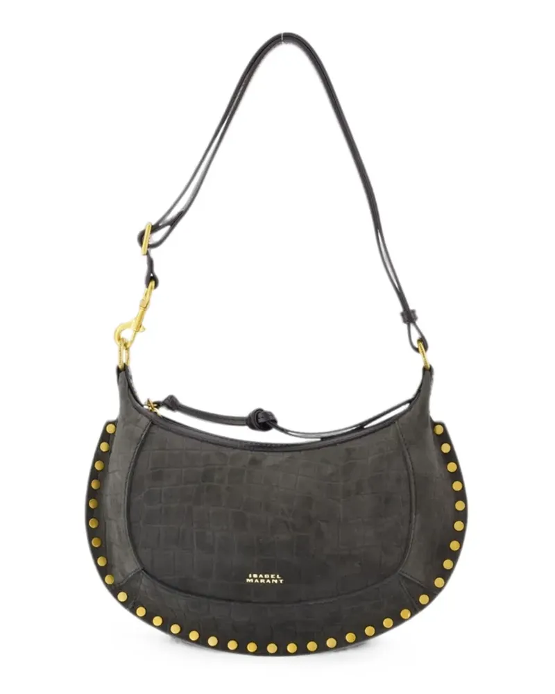 Isabel Marant Oskan Moon stud-embellished shoulder bag - Grau Grau