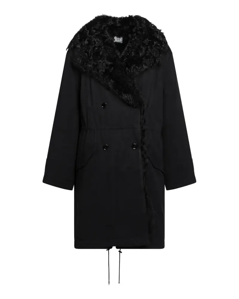 Totême Parka mit Shearling-Besatz - Schwarz Schwarz