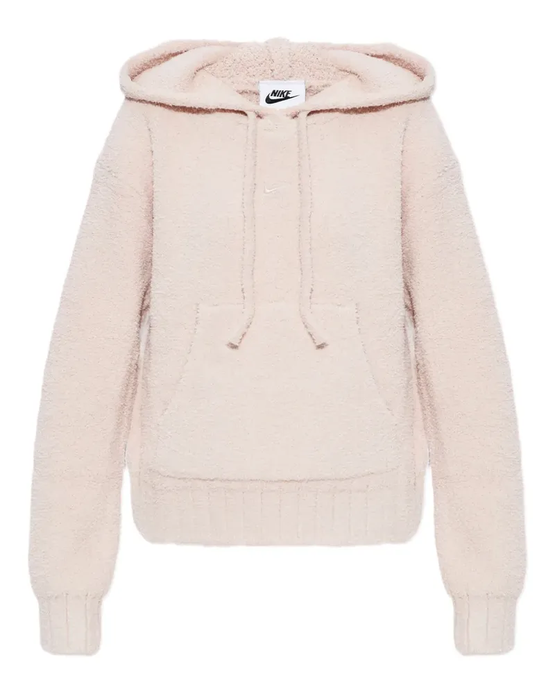 Nike Phoenix Bouclé-Hoodie - Rosa Rosa