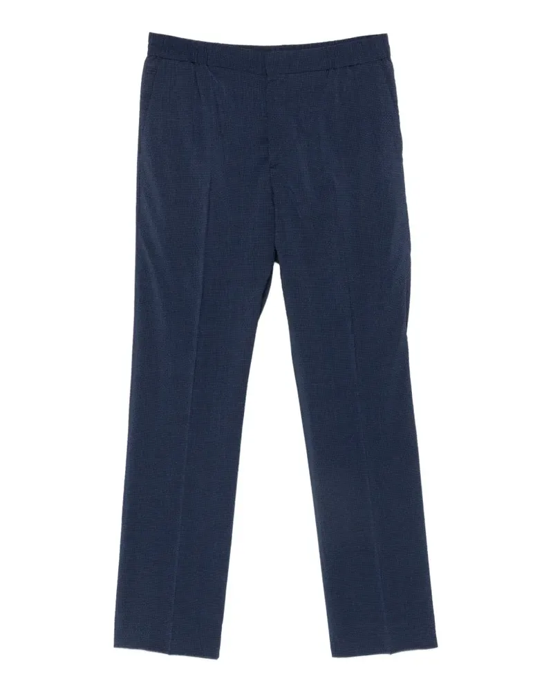 Paul Smith checked seersucker trousers - Blau Blau