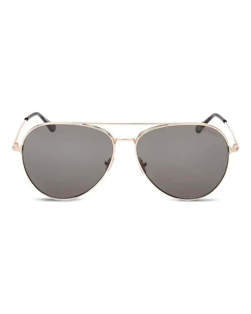 Tom Ford Sonnenbrille mit Oversized-Gestell - Gold Gold