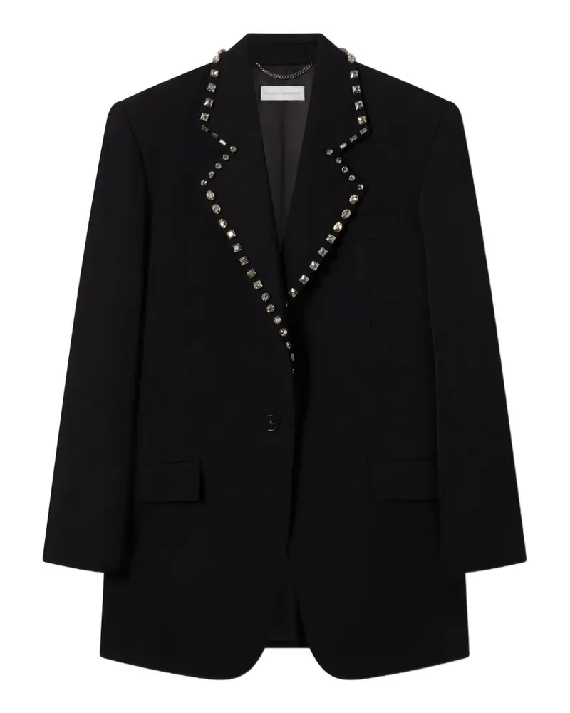 Stella McCartney Blazer mit Kristallen - Schwarz Schwarz