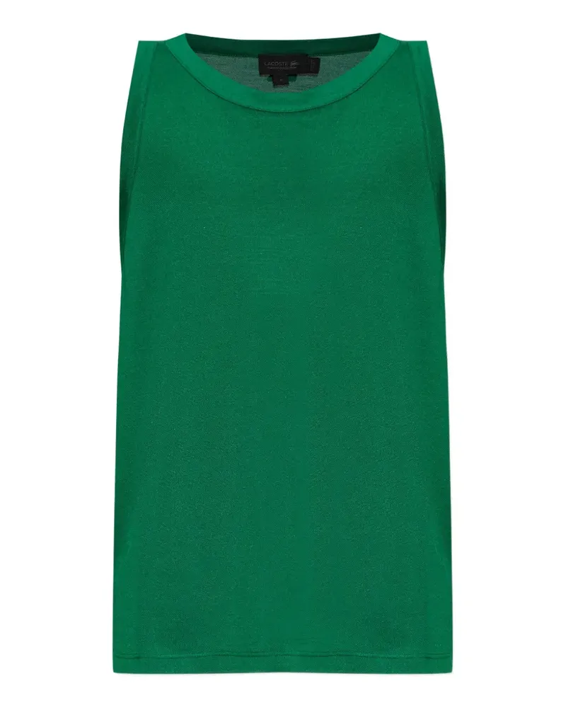 Lacoste racerback piqué-weave tank top - Grün Grün
