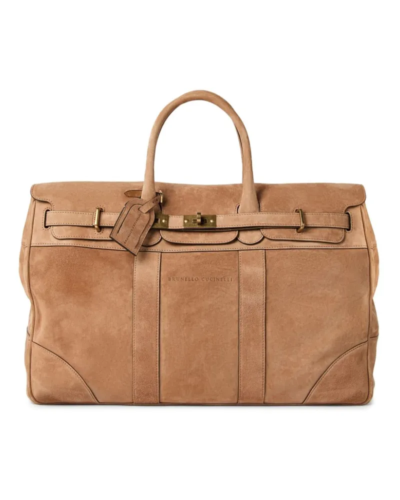 Brunello Cucinelli Gepäckanhänger aus Leder - Braun Braun
