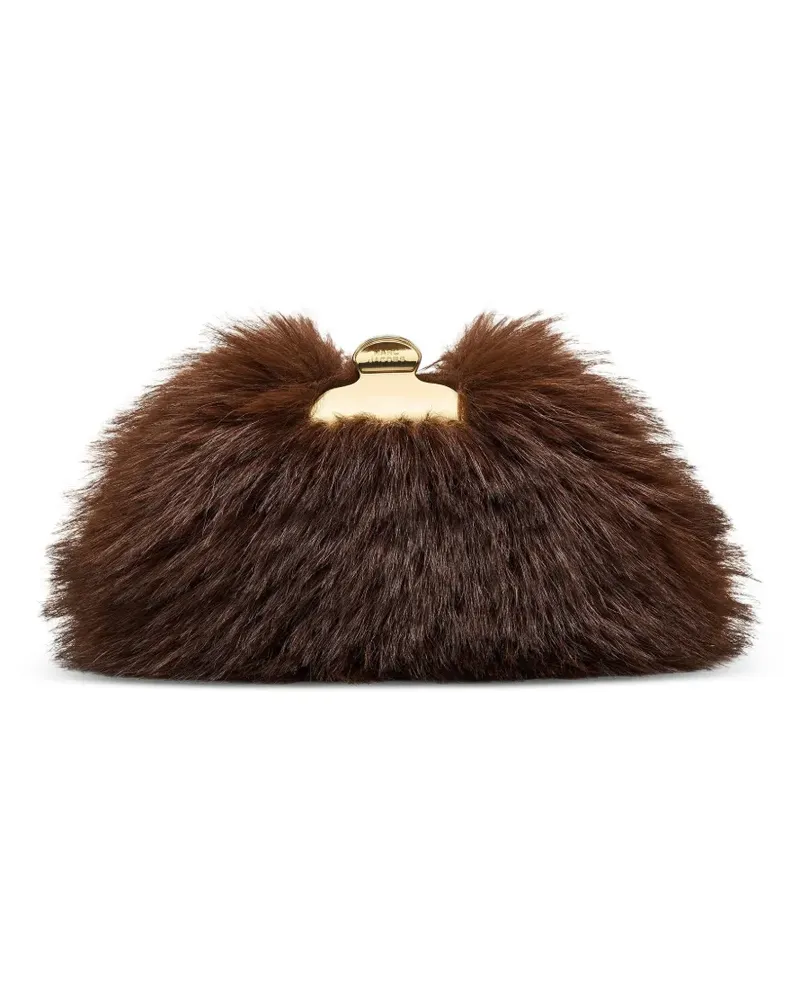 Marc Jacobs Kleine Claw Clip Clutch - Braun Braun