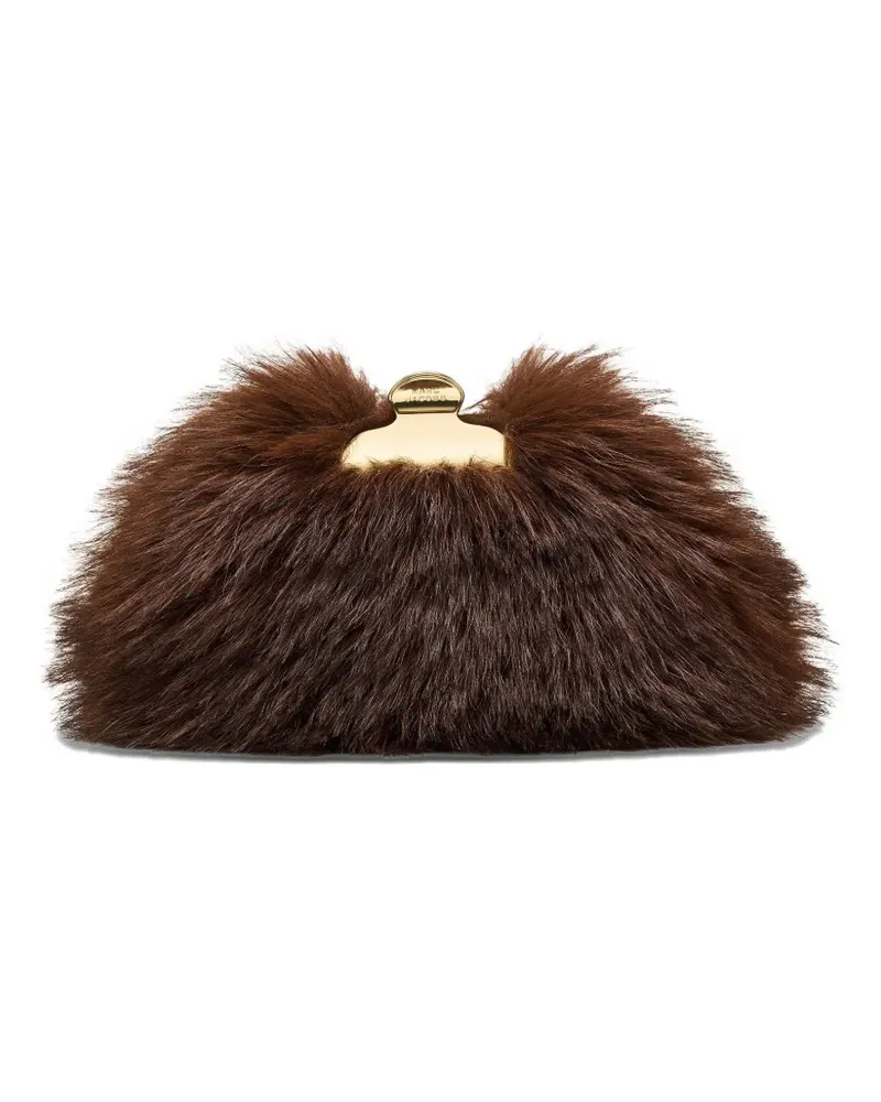 Marc Jacobs Kleine Claw Clip Clutch - Braun Braun