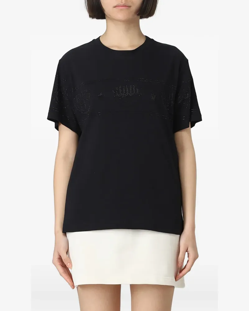 Chiara Ferragni Logomania T-shirt - Schwarz Schwarz