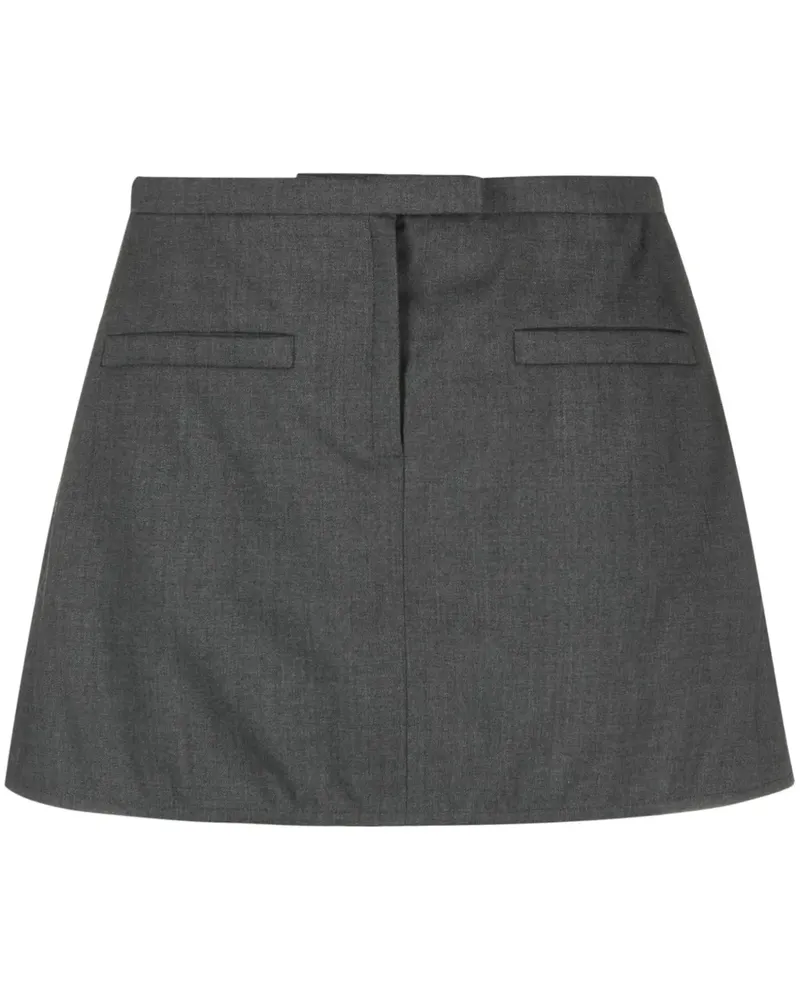 Courrèges Trapeze Minirock - Grau Grau