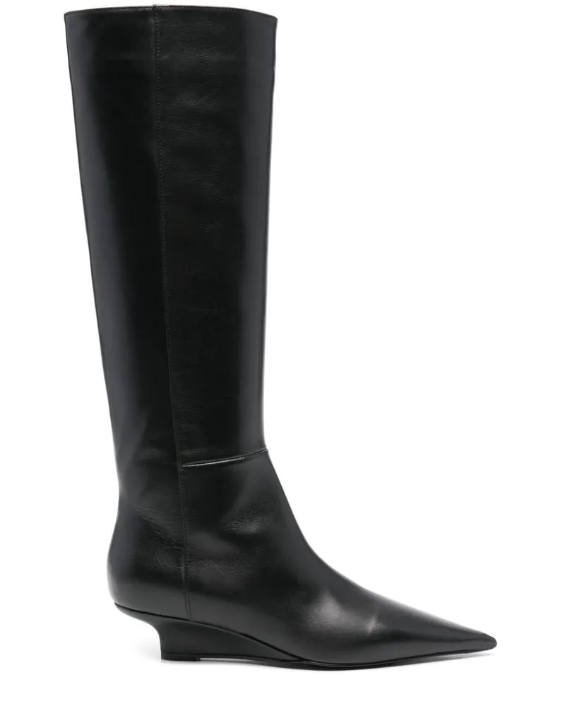 Totême Stiefel mit hohem Schaft 40mm - Schwarz Schwarz