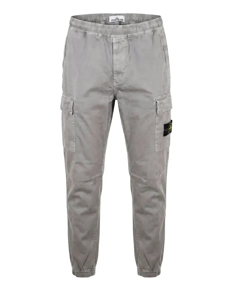 Stone Island logo-patch cargo pants - Grau Grau