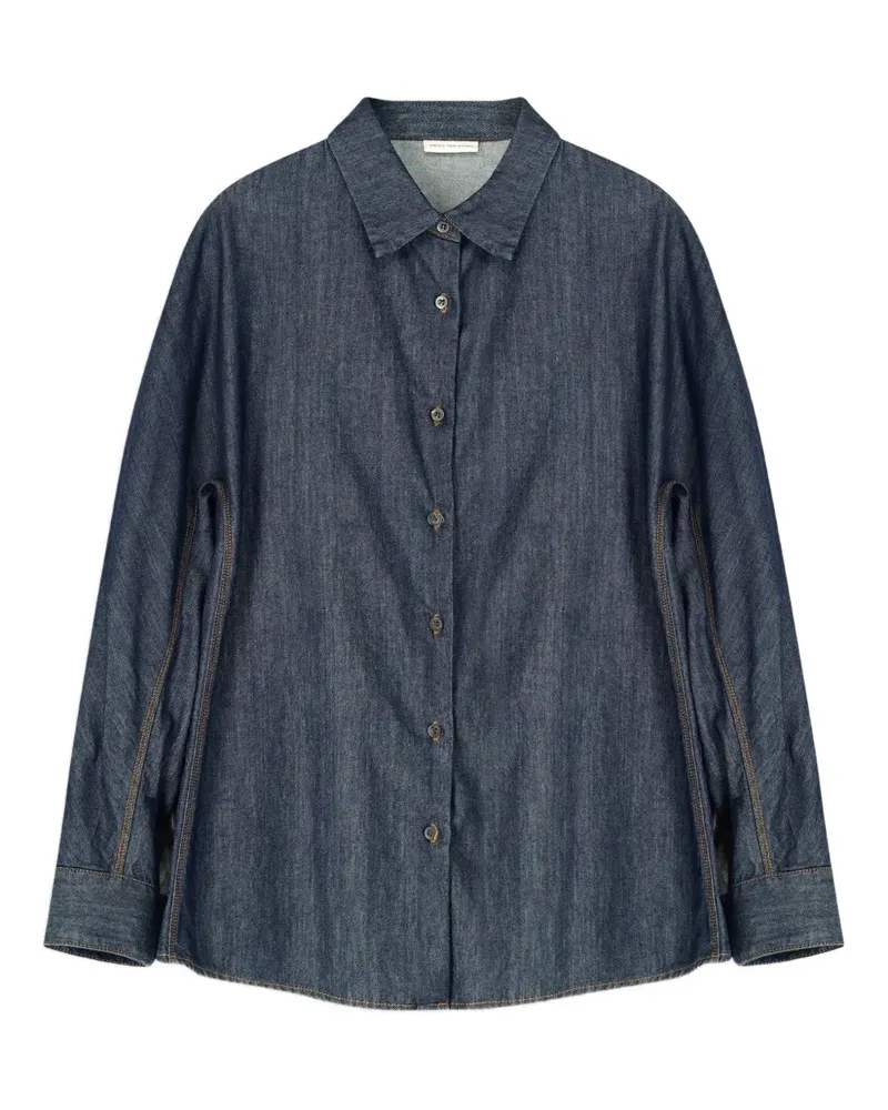 Dries van Noten Jeanshemd im Kokon-Design - Blau Blau