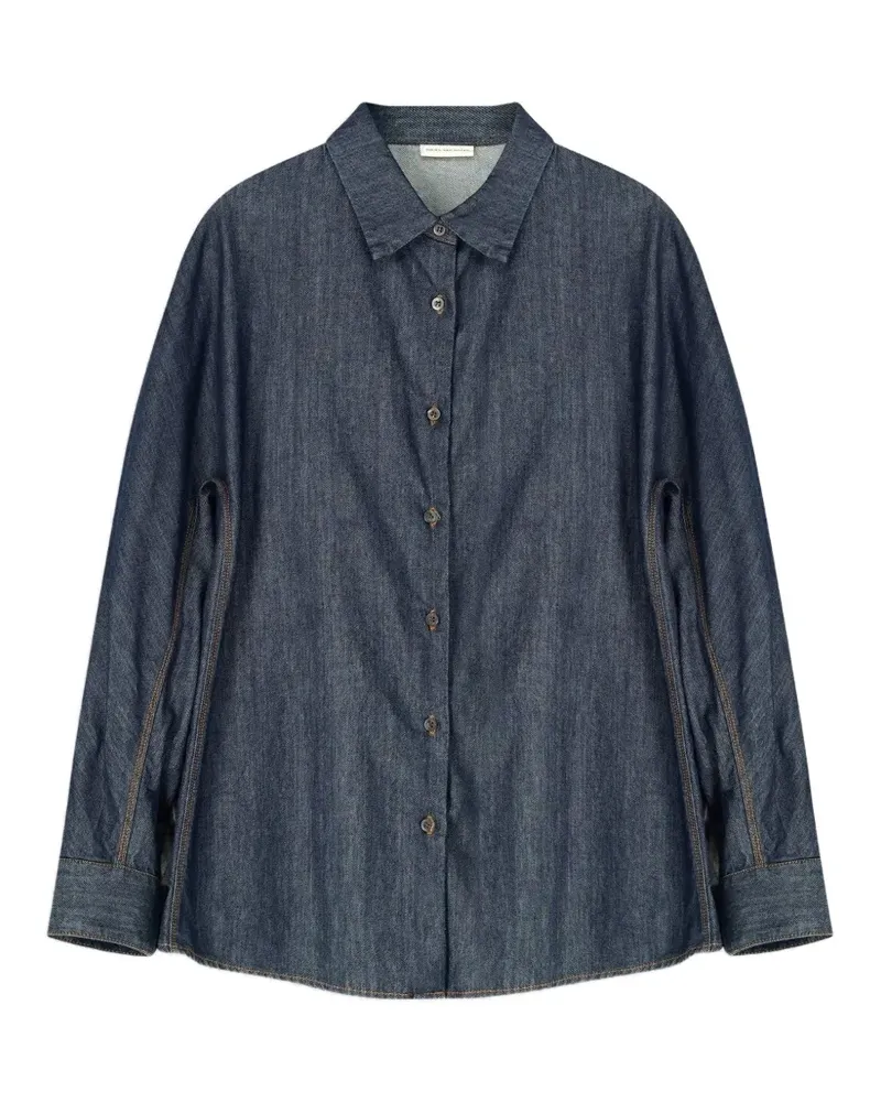 Dries van Noten Jeanshemd im Kokon-Design - Blau Blau