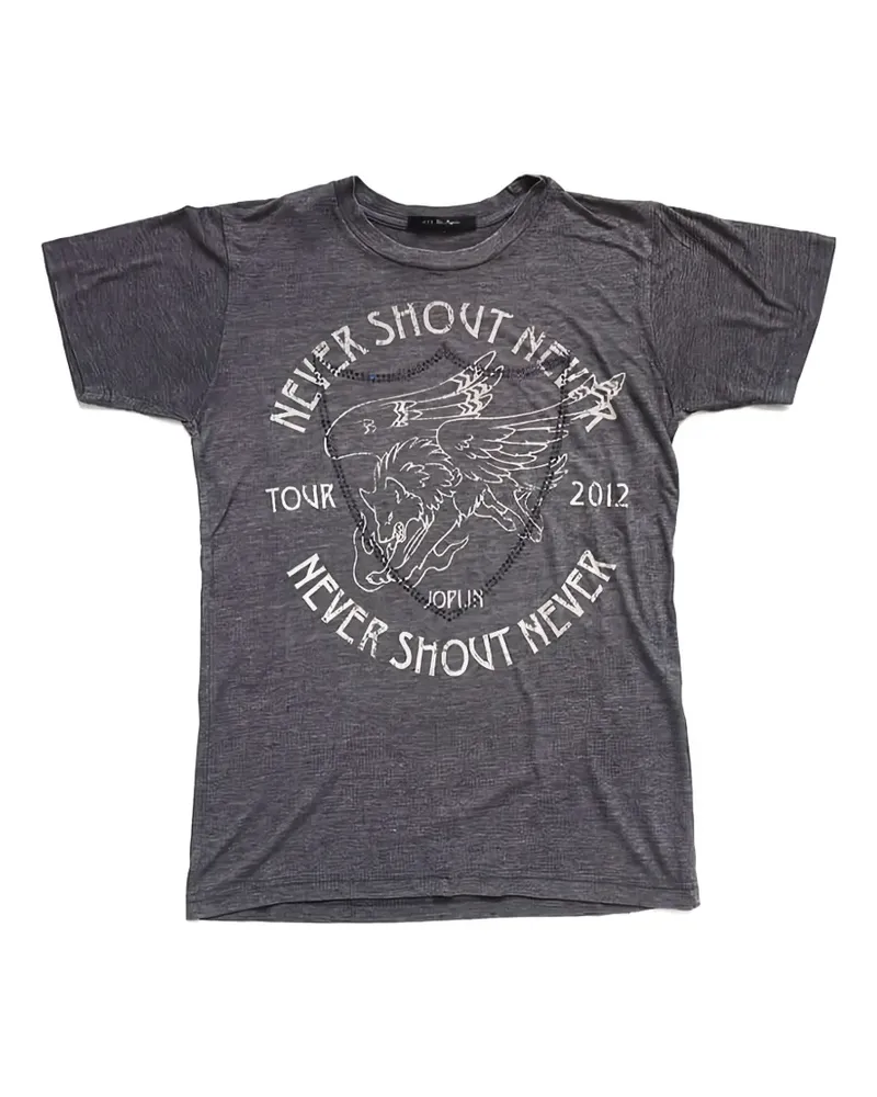 HTC Hollywood Trading Company T-Shirt mit grafischem Print - Grau Grau