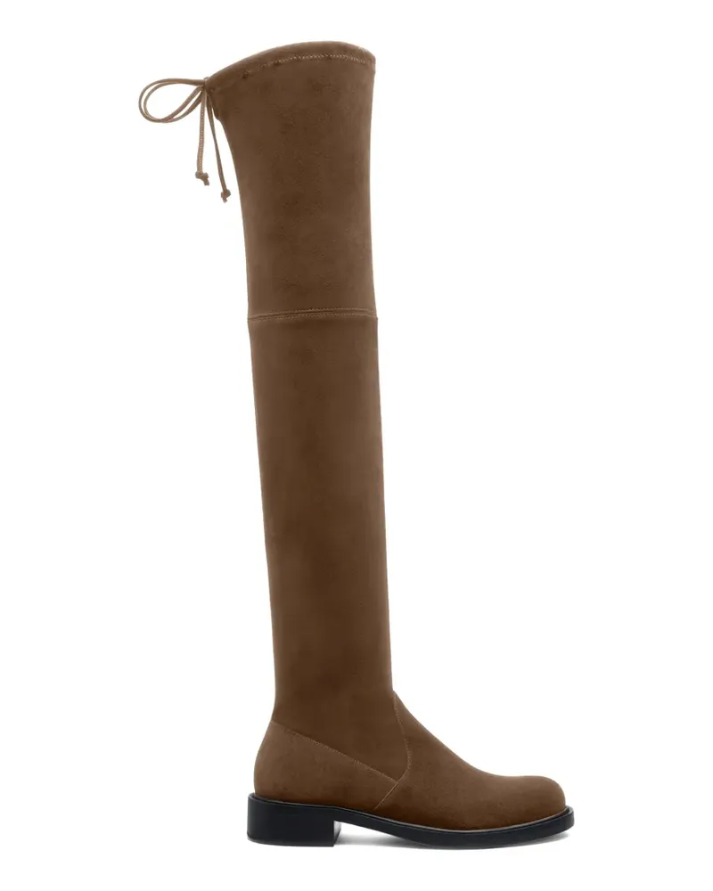 Stuart Weitzman Giseleland Overknee-Stiefel mit Schnürung - Braun Braun