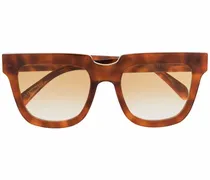 Oversized-Sonnenbrille in Schildpattoptik - Braun