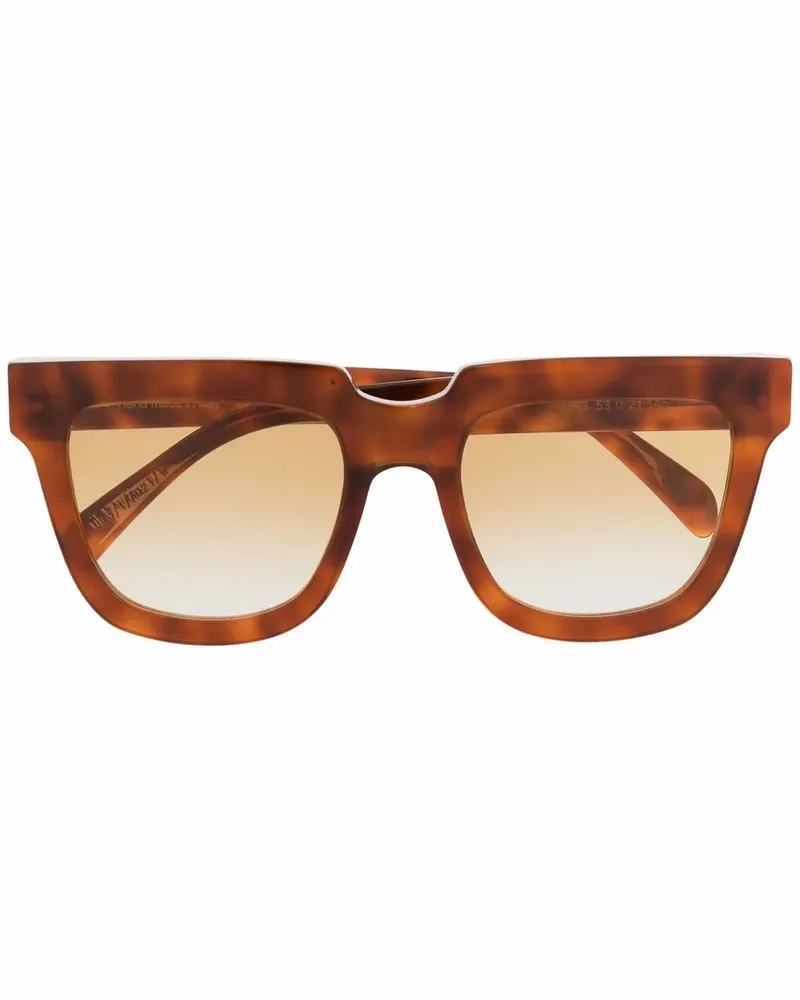 RETROSUPERFUTURE Oversized-Sonnenbrille in Schildpattoptik - Braun Braun