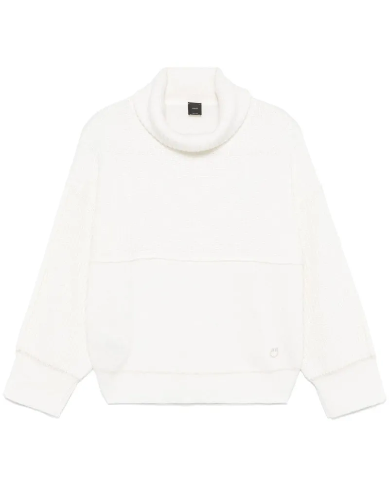 Pinko Pullover mit Logo-Stickerei - Weiß Weiß