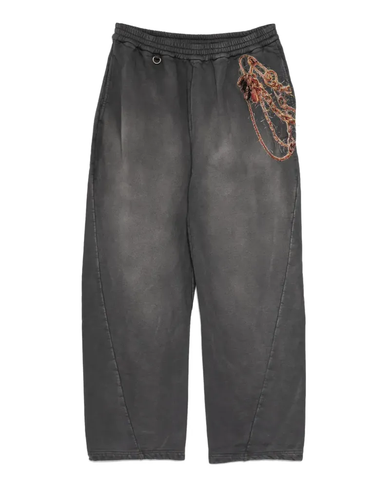 Doublet Jogginghose mit Kettenstickerei - Grau Grau