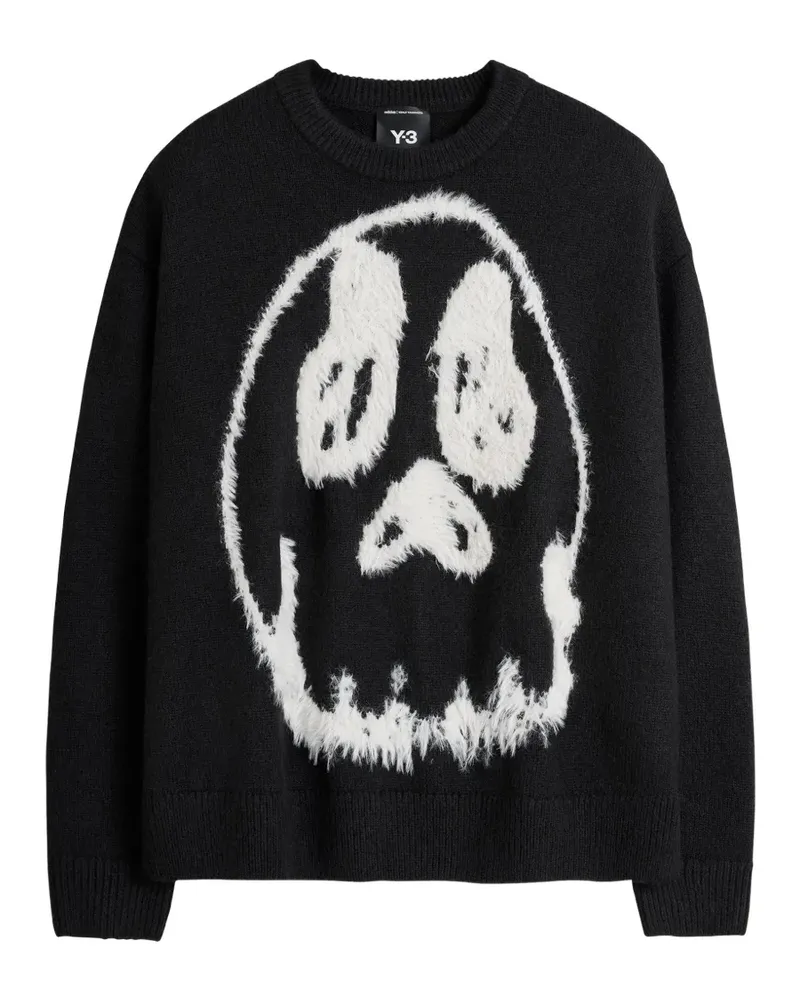 Y-3 Chito graphic knitted sweater - Schwarz Schwarz