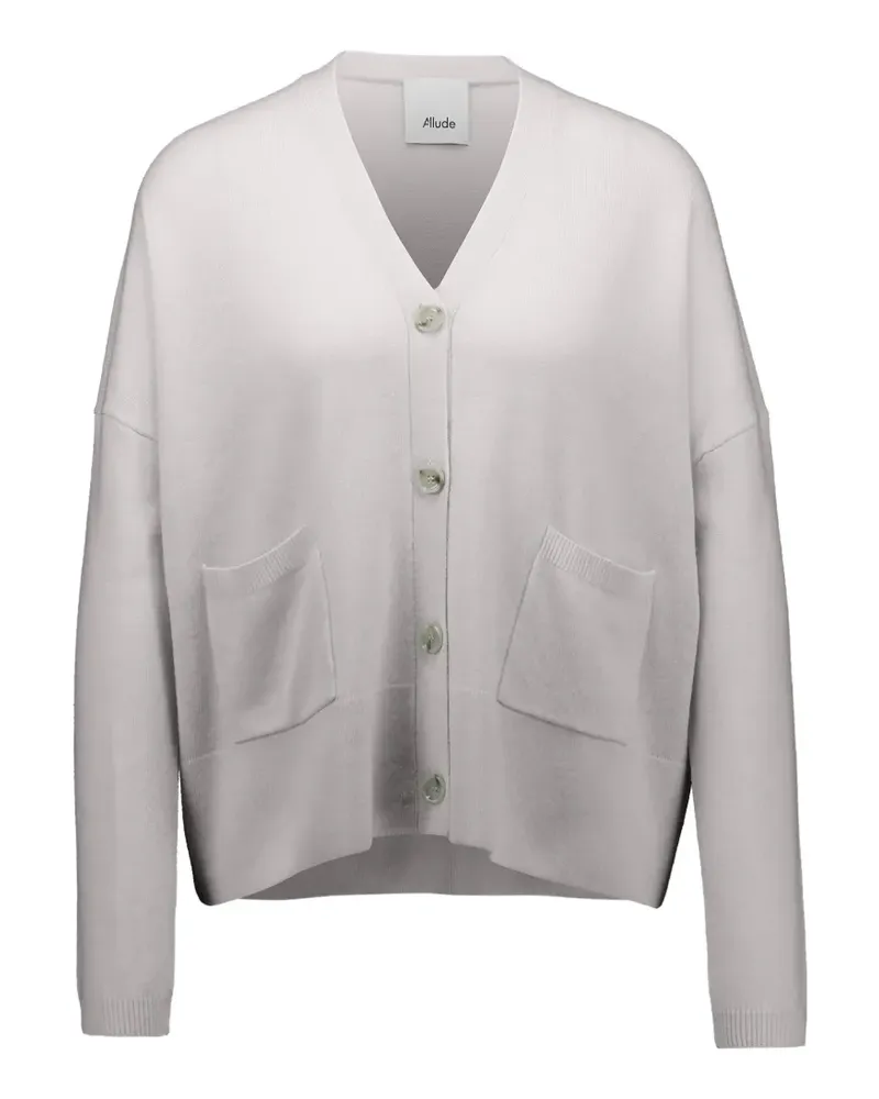 ALLUDE buttoned pockets cardigan - Nude Nude