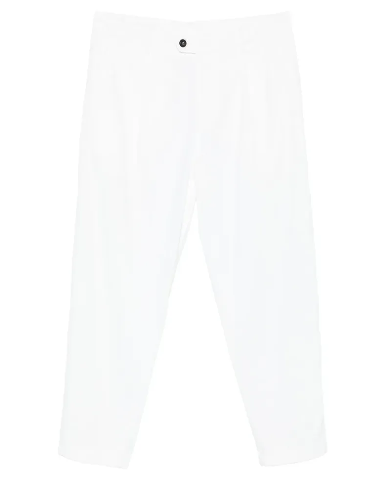 Eleventy Hose mit Bundfalten - Weiß Weiß