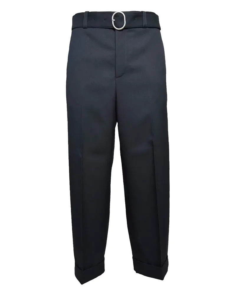 Jil Sander Hose mit Gürtel - Blau Blau