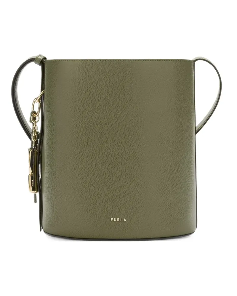 Furla Kleiner Roxie Tote Bag mit Anhänger - Grün Grün