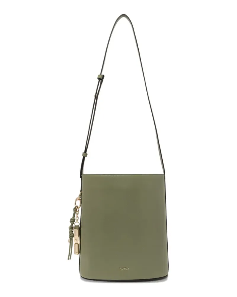 Furla Kleiner Roxie Tote Bag mit Anhänger - Grün Grün