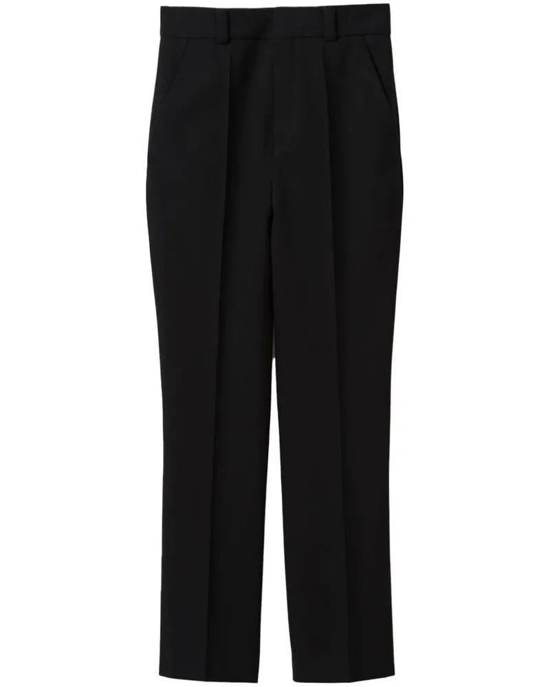 Miu Miu Grain de Poudre Cropped-Hose - Schwarz Schwarz