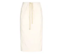 Bleistiftrock aus Baumwolle - Nude