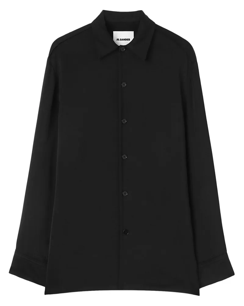 Jil Sander Langärmeliges Hemd - Schwarz Schwarz