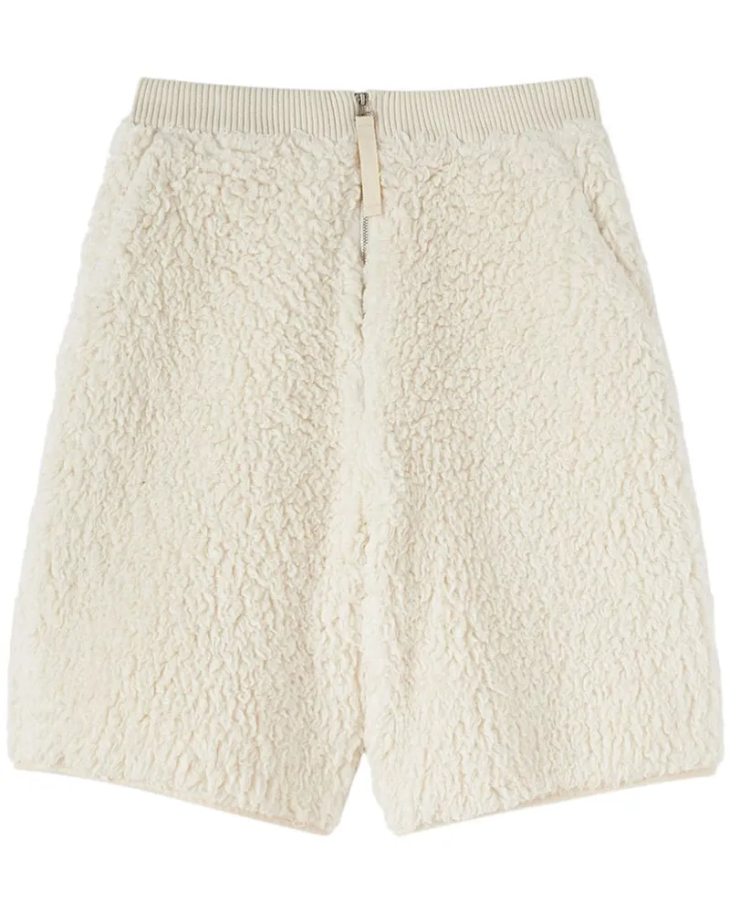 Jil Sander Strukturierte Shorts - Weiß Weiß