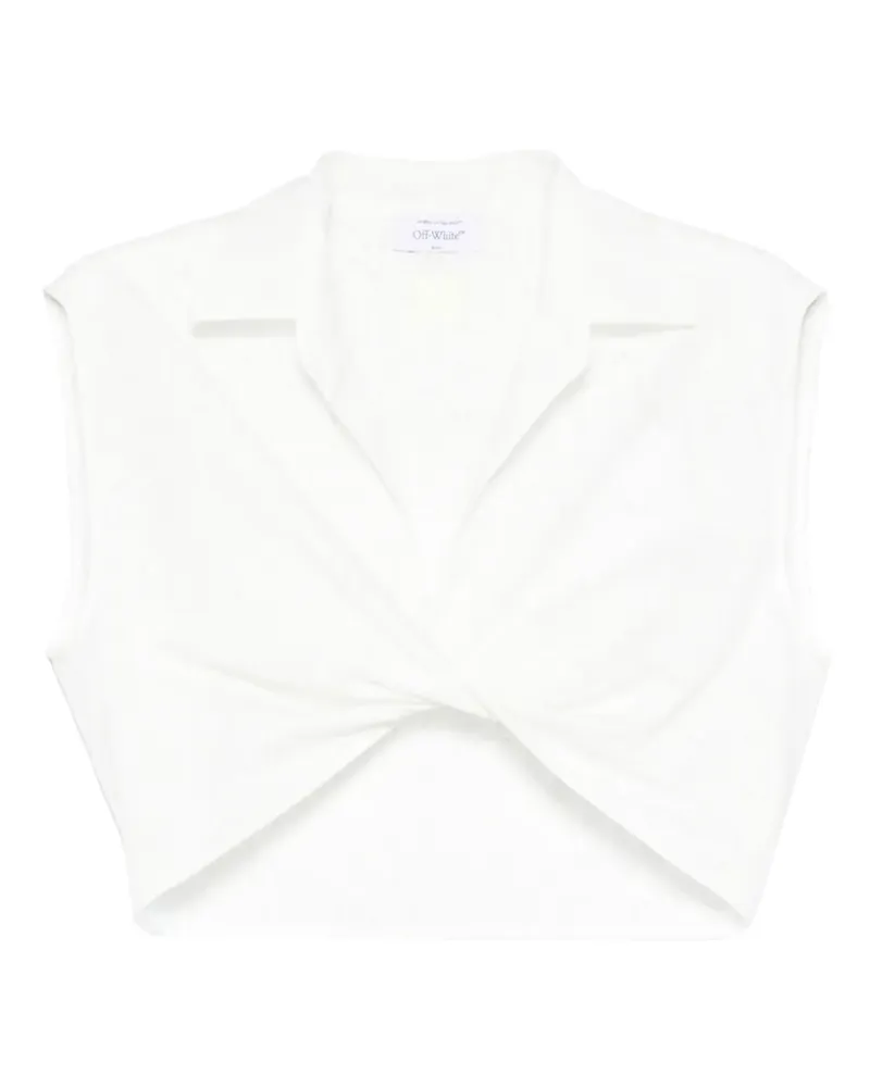 OFF-WHITE Tanktop mit V-Ausschnitt - Weiß Weiß