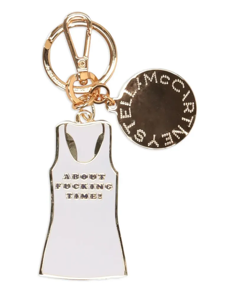 Stella McCartney Schlüsselanhänger mit Tanktop - Gold Gold