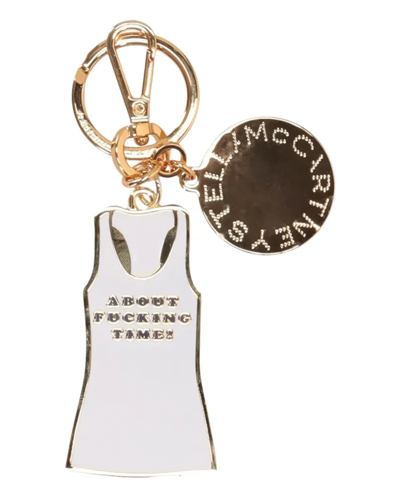 Stella McCartney Schlüsselanhänger mit Tanktop - Gold Gold
