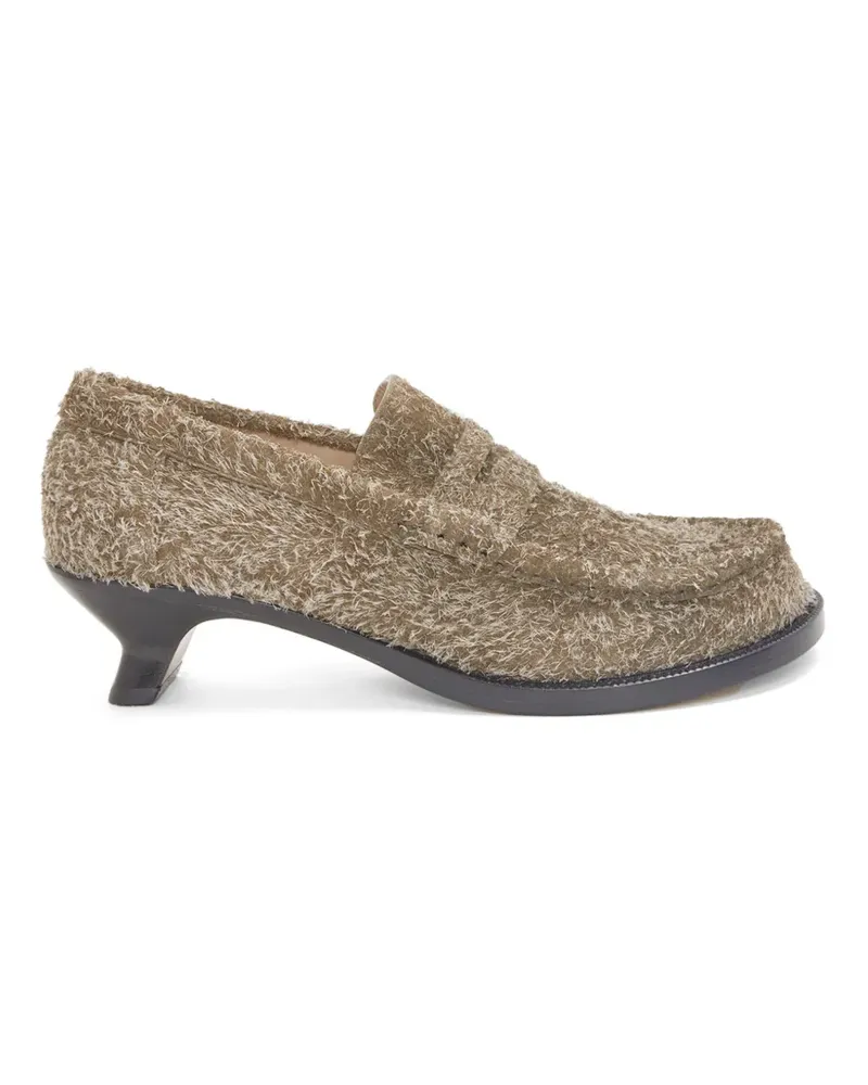 Loewe Campo loafer in brushed suede - Braun Braun