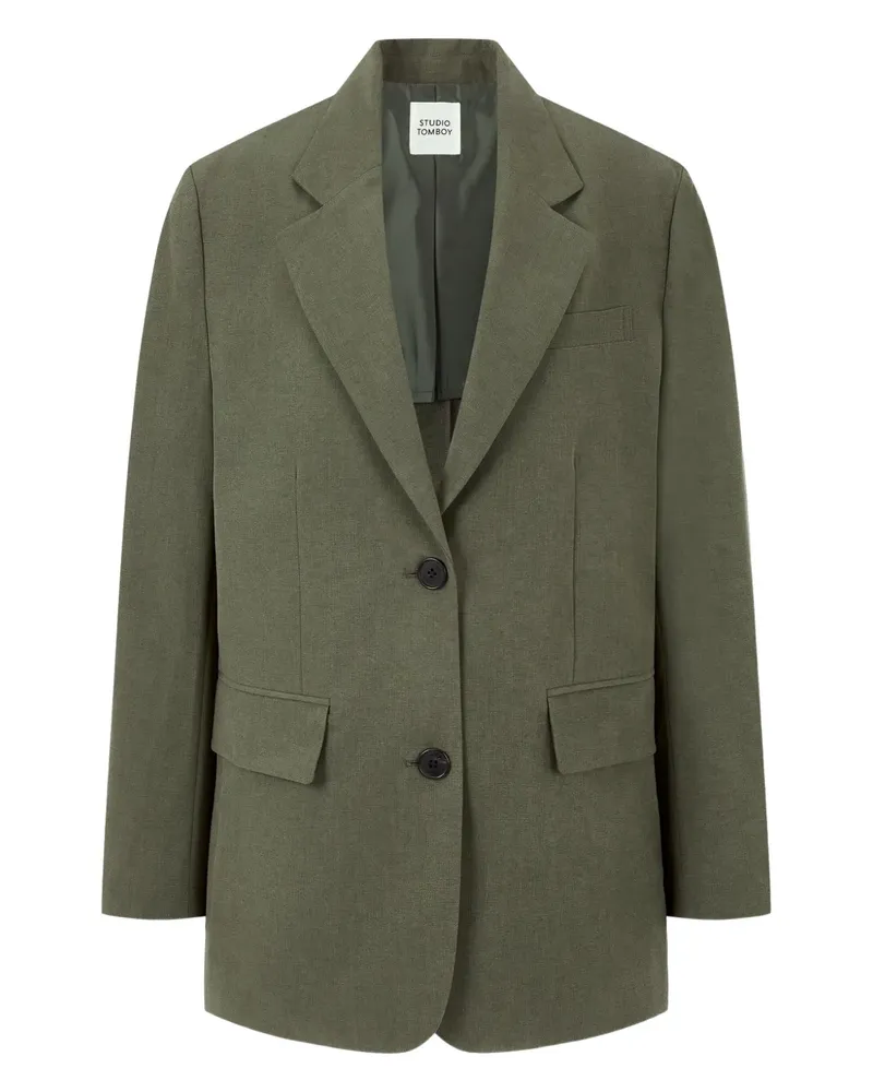 STUDIO TOMBOY Einreihiger Blazer - Grün Grün