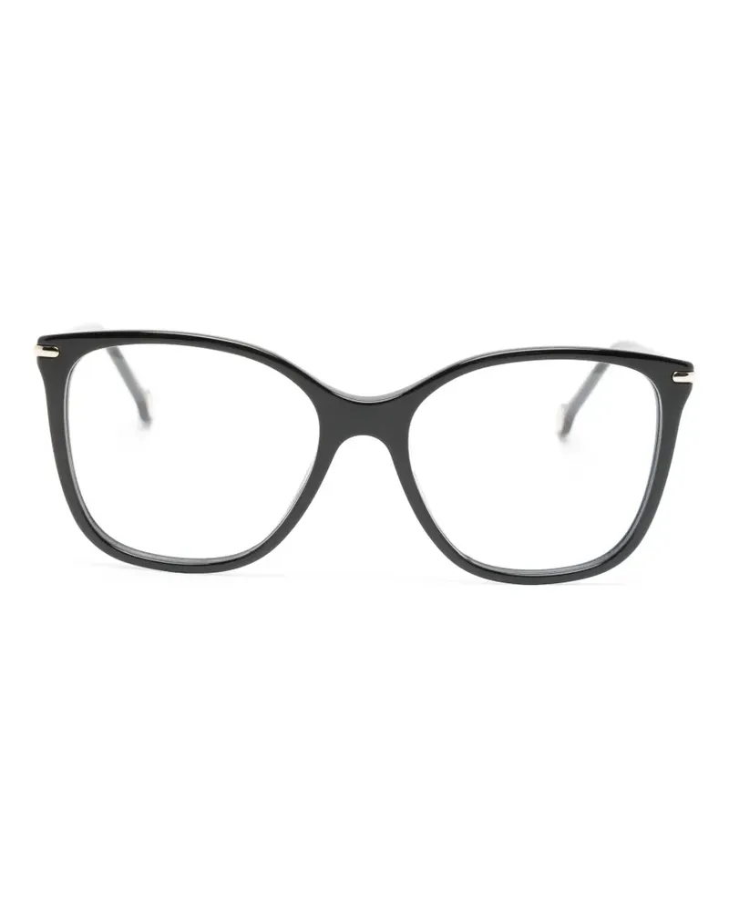 Carolina Herrera New York Brille mit eckigem Gestell - Schwarz Schwarz