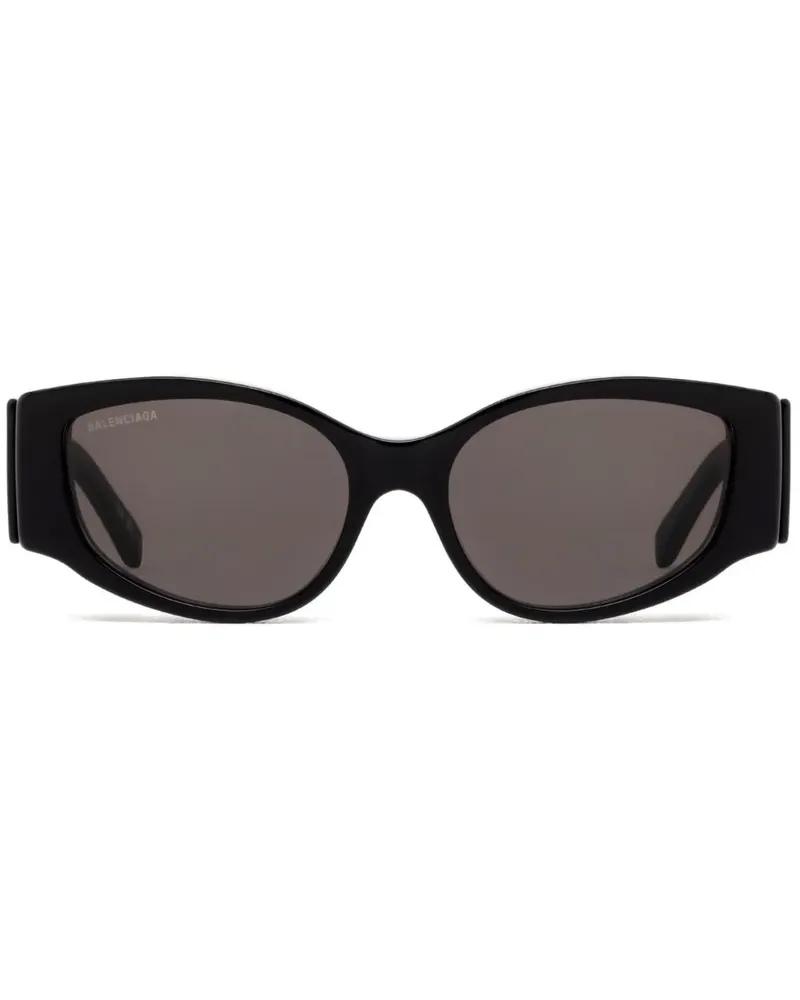 Balenciaga Cat-Eye-Sonnenbrille mit Logo-Print - Schwarz Schwarz