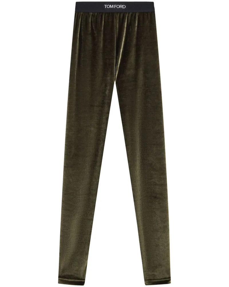 Tom Ford Leggings mit Logo-Bund - Grün Grün