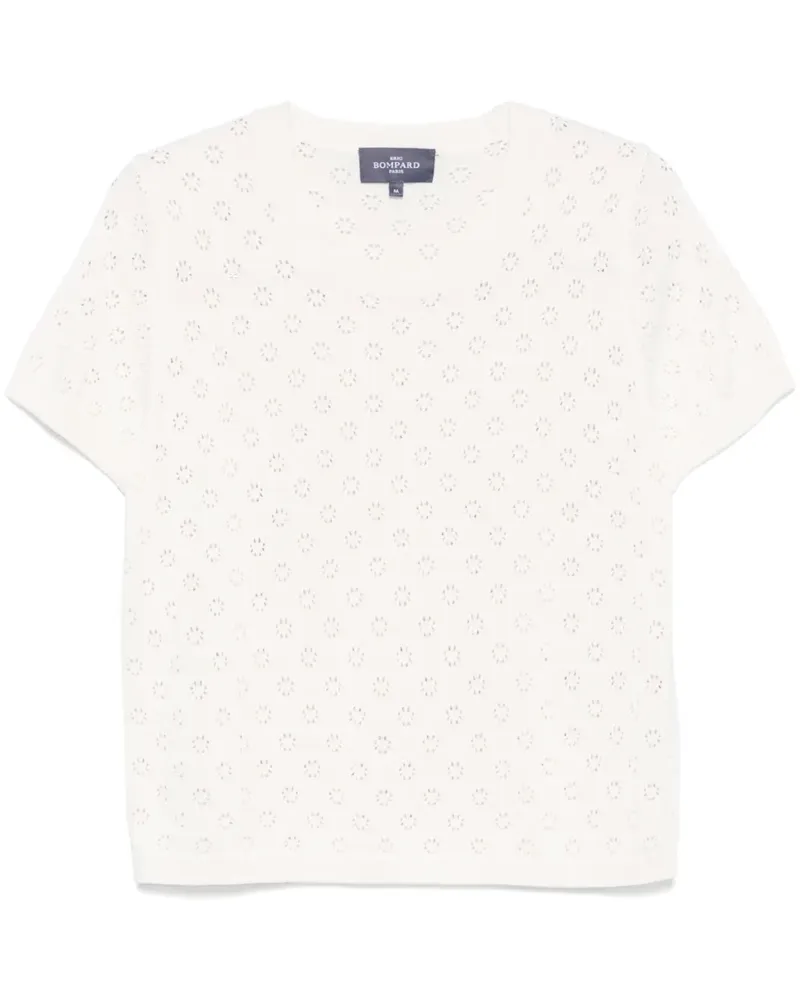 Eric Bompard T-Shirt in Pointelle-Strick - Nude Nude