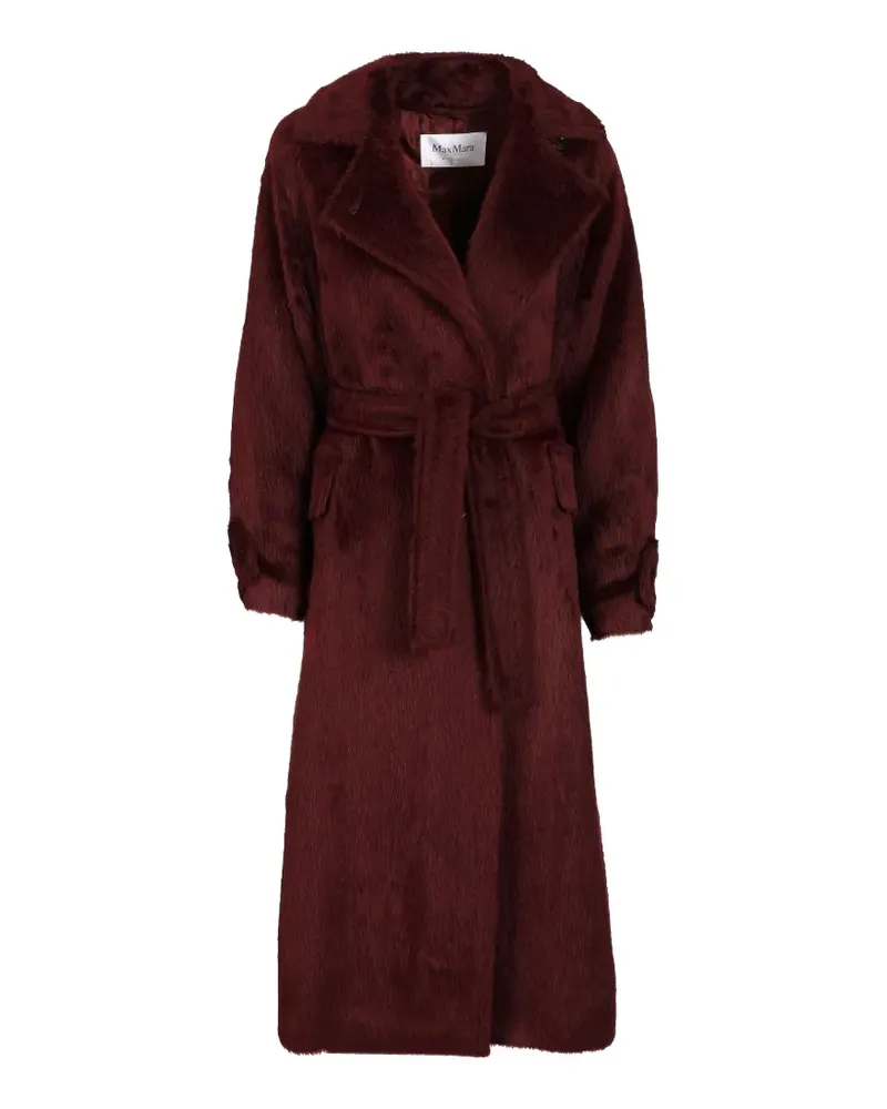 Max Mara belted oversized coat - Rot Rot