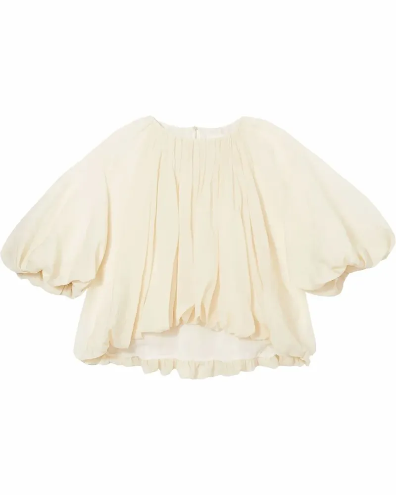 KHAITE Bluse mit Puffärmeln - Nude Nude